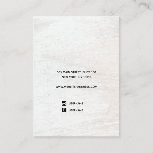 Carte D'appel Bachelorette Bridesmaid Script Bois oreille (Dos)