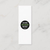 Carte D'appel baiser personnalisé, unique, élégant et minimalist (Devant)