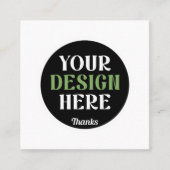 Carte D'appel baiser personnalisé, unique, élégant et minimalist (Devant)