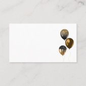 Carte D'appel Ballon de fête de planificateur d'événement en bro (Dos)