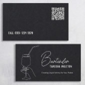 Carte D'appel Barman QR Premium personnalisé