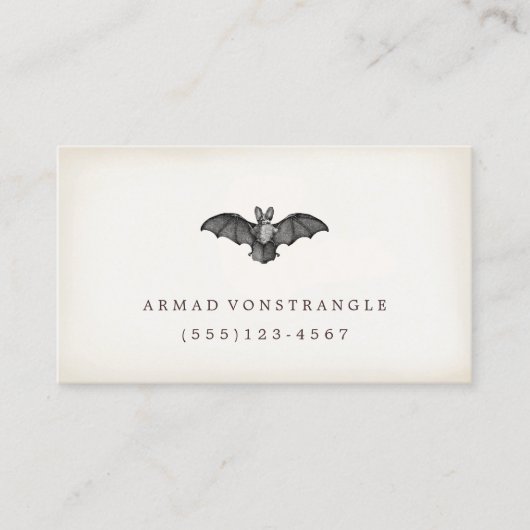Carte d'appel Bat Vampire (Devant)