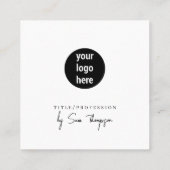 Carte D'appel Bbeige 3 Icône QR Code Affaires Social Media Logo (Dos)