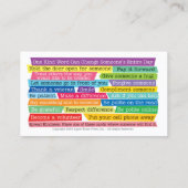 Carte D'appel Be Kind Cards - Encourage Acts of Kindness (Dos)