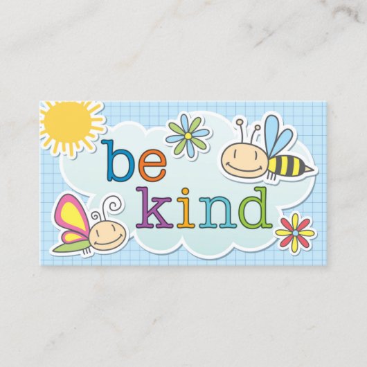 Carte D'appel Be Kind Cards - Encourage Acts of Kindness Today (Devant)