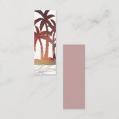 Carte D'appel Beach Palm Trees (Devant / Derrière)