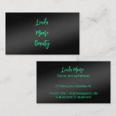 Carte D'appel Beauté esthétique (Devant / Derrière)