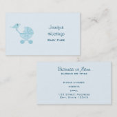 Carte D'appel Bébé et merle (Devant / Derrière)