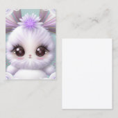 Carte D'appel Bébé mignon lapin graphique (Devant / Derrière)