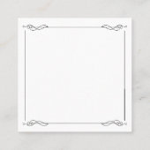 Carte D'appel BIble Chiffres de bénédiction sacerdotale Rouge Or (Dos)