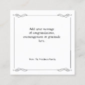 Carte D'appel Bible Prêtre Bénédiction Or Black Flourish (Dos)