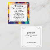 Carte D'appel BIble Priestly Bénédiction Abstraite Paint Note Ca (Devant / Derrière)