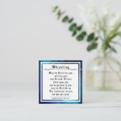 Carte D'appel BIble Sacrement de la bénédiction numéros d'espace (Debout devant)