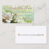 Carte D'appel Bible Verse, Religious Motivational Cards (Devant / Derrière)