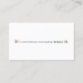 Carte D'appel Bible Verse, Religious Motivational Faith Card (Dos)