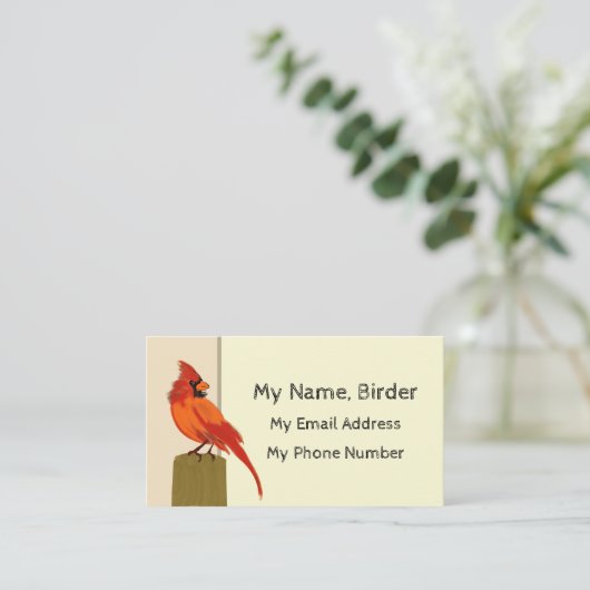 Carte D'appel Birder (Debout devant)