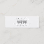 Carte D'appel Blanc rouge de télécartes de voyage (Dos)