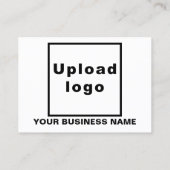 Carte d'appel blanche de marque commerciale (Dos)