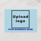 Carte d'appel bleu clair de marque commerciale (Dos)