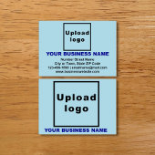 Carte d'appel bleu clair de marque commerciale