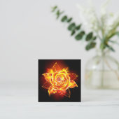Carte D'appel Blooming Fire Rose (Debout devant)