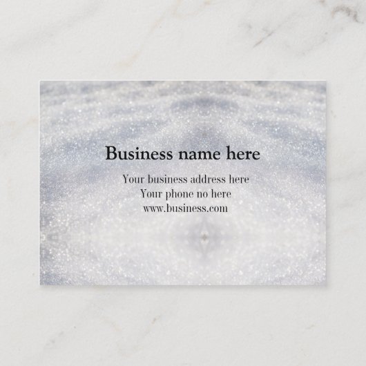 Carte D'appel blue sparkle ajouter un logo texte merci escompte (Dos)