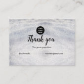 Carte D'appel blue sparkle ajouter un logo texte merci escompte (Devant)