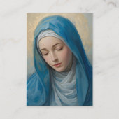 Carte D'appel Blue VIrgin Mary Memorial Card (Devant)