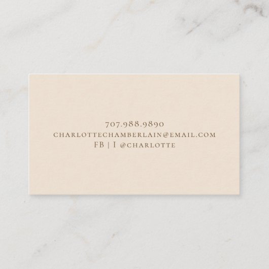 Carte D'appel Boho Abstrait Terracotta Désert Sable Soleil (Dos)