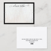 Carte D'appel Bois blanc Deux bracelet noir (Devant / Derrière)