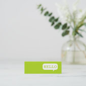 Carte D'appel "Bonjour" bulle de la parole (Debout devant)