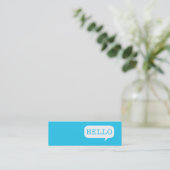 Carte D'appel "Bonjour" bulle vocale (Debout devant)