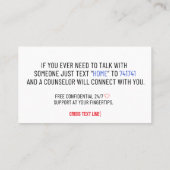 Carte D'appel Bonjour Comment Êtes-Vous Gratuit 24H/24 7J/7 Cris (Dos)