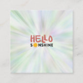 Carte D'appel Bonjour Sonshine, Sun Rays, Vues d'été (Devant)