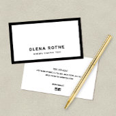 Carte D'appel Bordure noire professionnelle simple