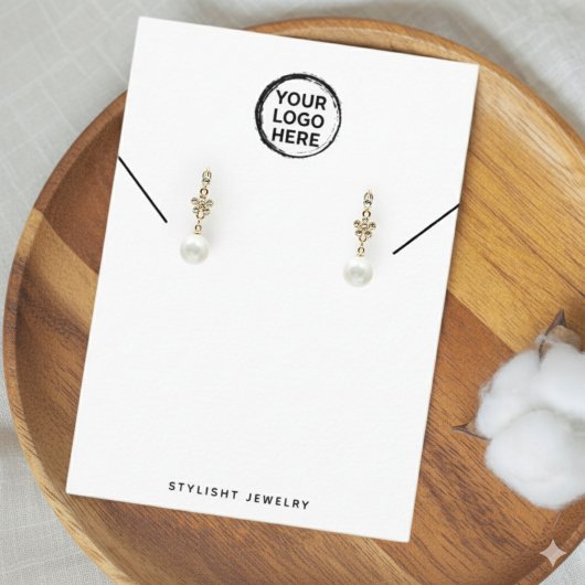 Carte D'appel Boucles d'oreilles en or personnalisées Conception