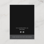 Carte D'appel Boucles d'oreilles professionnelles modernes (Dos)