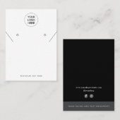 Carte D'appel Boucles d'oreilles professionnelles modernes (Devant / Derrière)