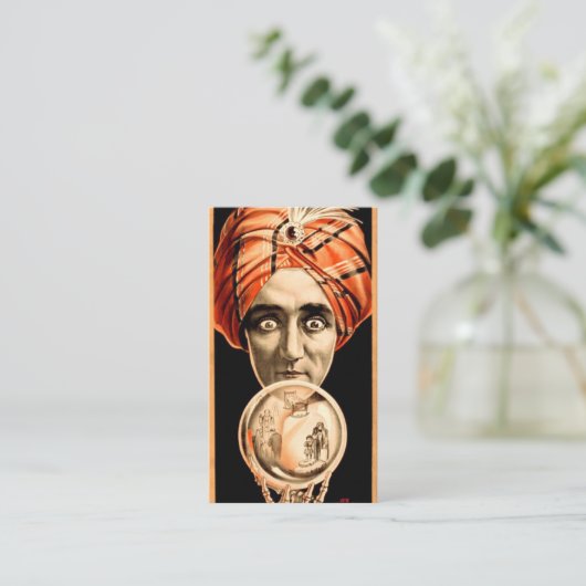 Carte D'appel Boule de cristal de caisson Fortune (Debout devant)