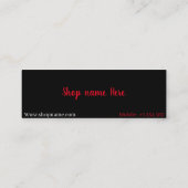 Carte D'appel boutique (Dos)