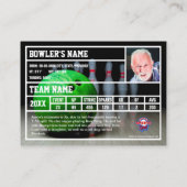 Carte D'appel Bowling Trading Card Souvenir (Dos)