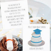 Carte D'appel Budget High School Graduation Party Mini Invitatio