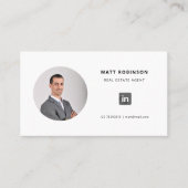Carte D'appel Bureau officiel professionnel LinkedIn (Devant)