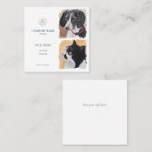 Carte D'appel Business Card with painting of pets (Devant / Derrière)
