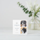 Carte D'appel Business Card with painting of pets (Debout devant)