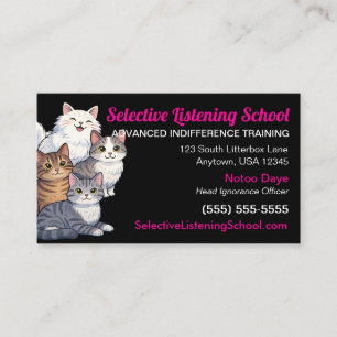 Carte D'appel Cadeau drôle pour amateur de chats / Humour Écol