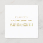 Carte D'appel Cadre Or Réseaux de Graduation (Dos)