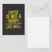 Carte D'appel Café amusant (Devant / Derrière)