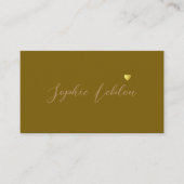 Carte D'appel Calligraphie Nom de la police Romantique (Devant)