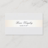 Carte D'appel Carnet de nom élégant (Devant)